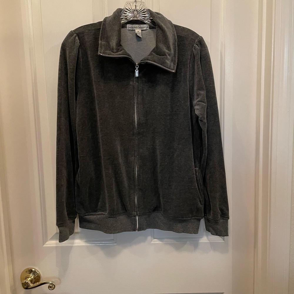 French laundry, velour sweatshirt, size medium - Picture 6 of 8